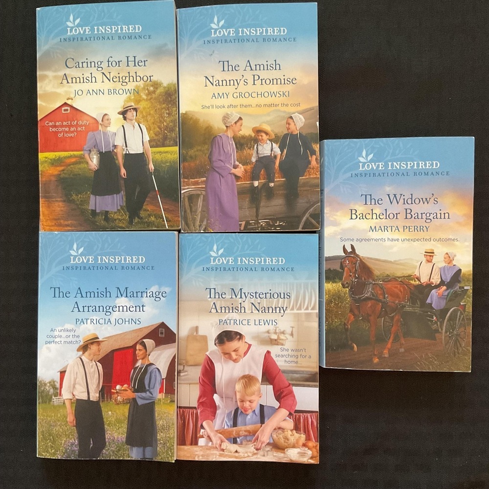 Love Inspired Amish Romance 5 Book Lot Jo Ann Brown Amy Grochowski Softcover Set